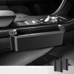 BEN.JACK Multifunctional Car Seat Gap Storage Box (Black)