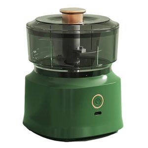 JRQ-01 Home Wireless Electric Meat Grinder Kitchen Garlic Pounder, Size: Long-press (Green)