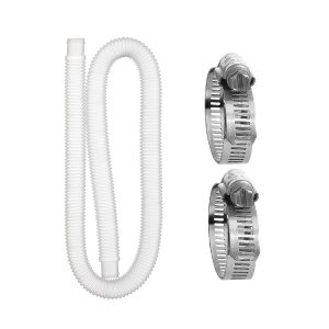 Intex Swimming Pool Filter Pump Replacement 1 Hose 2 Clamps