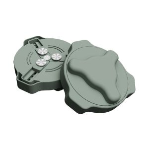 Magnetic Rotatable Can Opener Portable Beer Coke Manual Bottle Opener (Green)