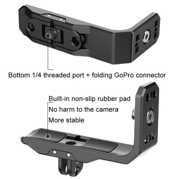 Insta360 X4 / X3 Hepail Horizontal And Vertical Shooting Quick Release Metal Magnetic Bracket - Image 4