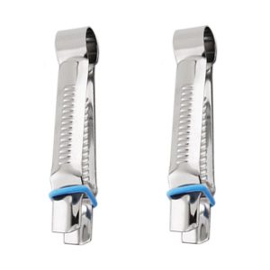 2pcs Stainless Steel Cake Lace Clip Pastry Cake Clamp Baking Tools, Model: C105-1 Triangle