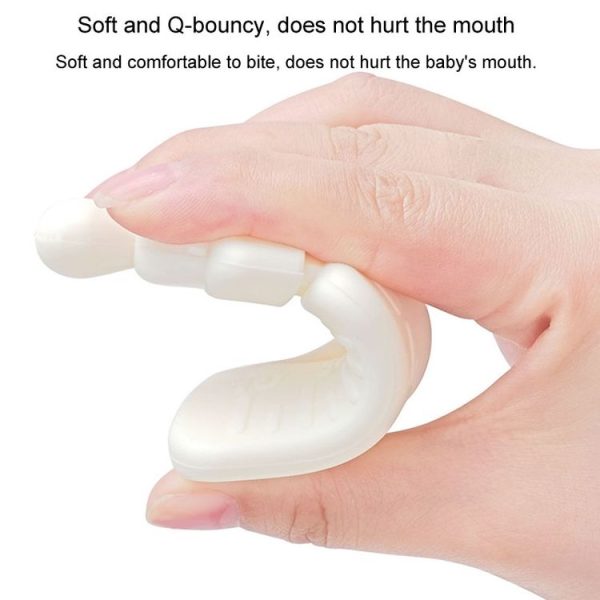 Baby Silicone Teether Bottle Bite Teether Teething Stick, Color: With Box Nano Color - Image 6