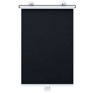 40x60cm Car Summer No-punch Retractable Titanium Silver Sunshade Curtain