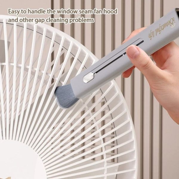 Car Air Conditioner Air Outlet Gap Dust Cleaning Soft Brush (Grey) - Image 6
