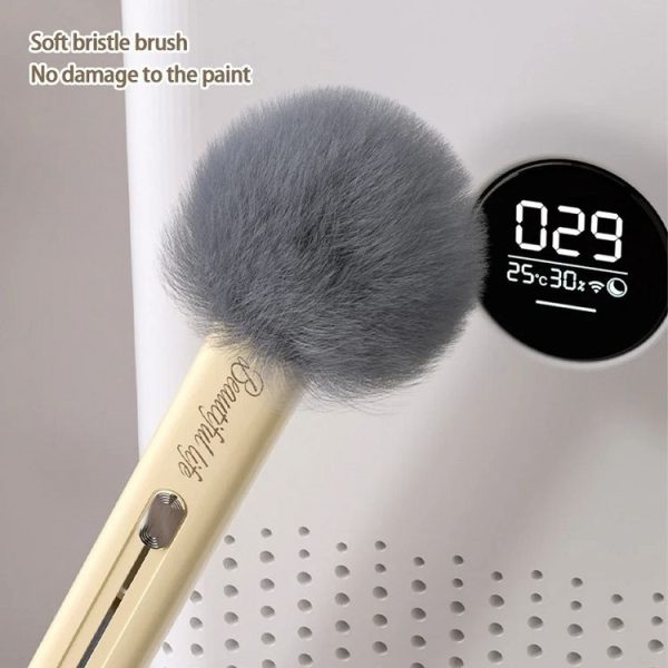 Car Air Conditioner Air Outlet Gap Dust Cleaning Soft Brush (Grey) - Image 8