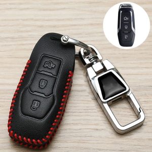 Ford Car Key Cover Keychain Anti-lost Number Plate, Style: A