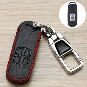 Mazda Car Key Mover Multifunctional Keychain Anti-lost Number Plate (A)