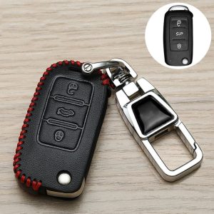 Volkswagen Jetta Car Key Cover Multifunctional Keychain Anti-lost Number Plate (A)