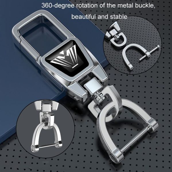 Hyundai Car Key Cover Multifunctional Keychains Anti-lost Number Plates, Style: A - Image 5