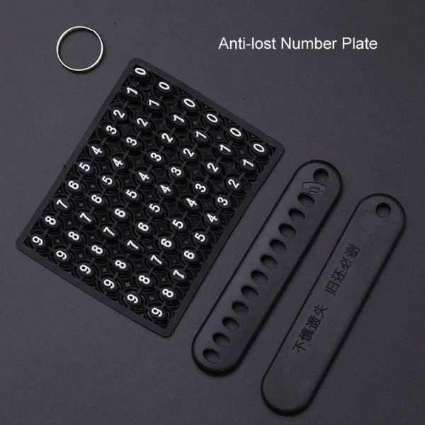 Hyundai Car Key Cover Multifunctional Keychains Anti-lost Number Plates, Style: A - Image 6