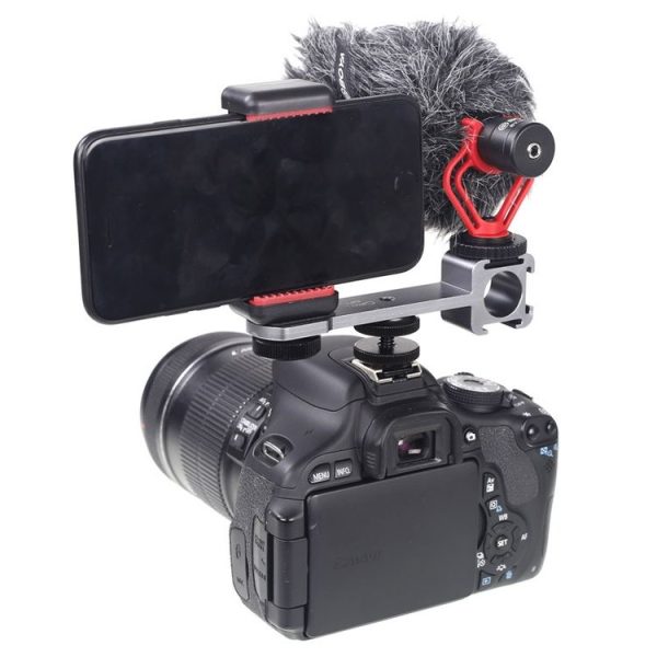 Cimapro CPT-3 Three-headed Hot Boot Bracket Adapter Mount LED Mic On Gimbal - Image 8