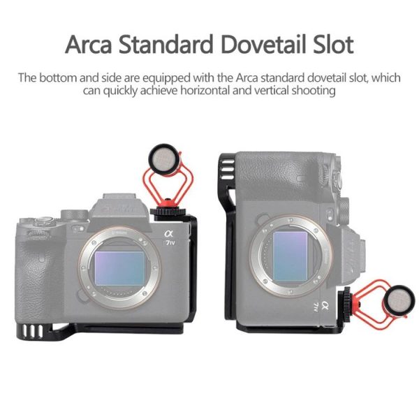 Sony A7R4 / A7M4 Camera XILETU L-Type Quick Release Plate Shooting Expansion Bracket Cage - Image 6