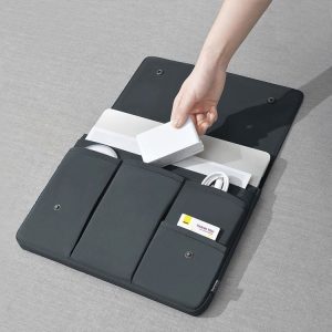 Multi-layer Waterproof and Shock-absorbing Laptop Sleeve Laptop Storage Bag, Size: 14 inch (Black)