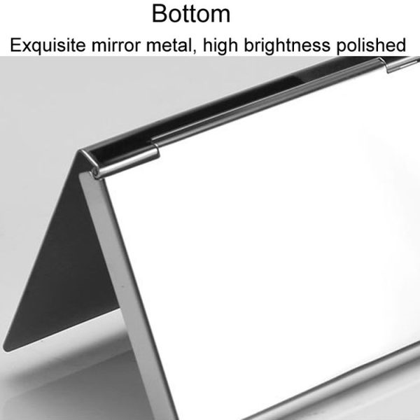 Minimalist Men Business Card Holder Portable Metal Name Card Case, Model: Underline - Image 6