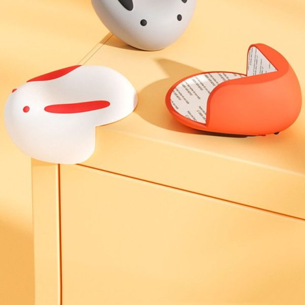 2pcs / Set Rabbit Children Anti-Bump Silicone Corner Guard Table Corner Protective Cover (White) - Image 5