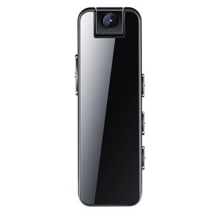 Mrobo D6 1080P Rotating Camera Night Vision Video Recorder With Back Clip, Size: No-memory (Black)