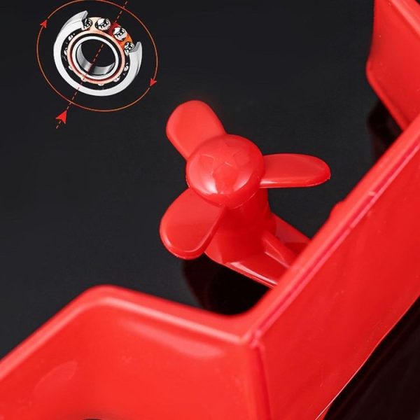 Car Mini Rear Wing Without Punching Decorative Stickers, Color: Black Without Wind Blades - Image 4