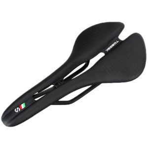 TOSEEK Mountain Bike Saddle Road Bicycle Seat Accessories, Color: Black
