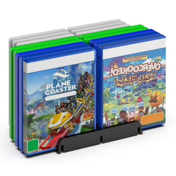 Game Disk Storage Stand Desktop Large Capacity CD Case (Black) - Image 2