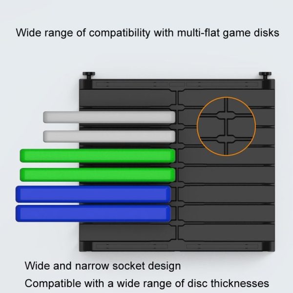 Game Disk Storage Stand Desktop Large Capacity CD Case (Black) - Image 4