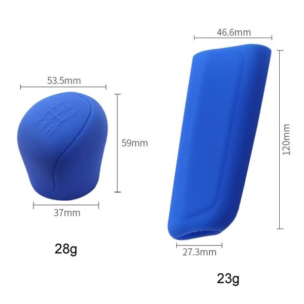 Automotive Silicone Manual Automatic Shift Lever Protective Cover, Size: Gear Shift Black - Image 3