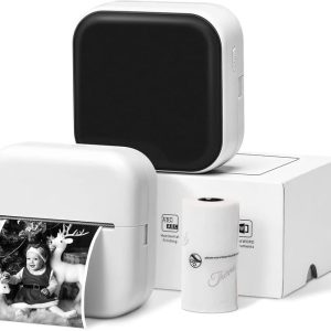 Phomemo M02X Inkless Pocket Printer Bluetooth Thermal Portable Sticker Maker Machine (White)