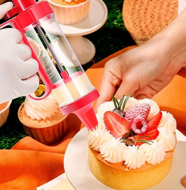 Cookie Biscuit Mold Decorator Set Baking Decoration Nozzle Tools (White) - Image 8