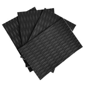 4pcs / Set EVA Surfboard Anti-Skid Pads Kayak Foot Pads (Black)