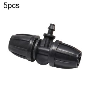 5pcs 8 / 11 To 4 / 7 Reducing 3 Way Drip Irrigation Fittings Gardening Hose Micro Spray Fitting (AT780)