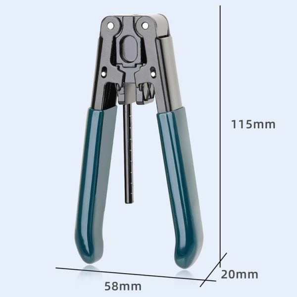 Fiber Optic Stripper Metal Cable Stripper Cold Splicing Tool Pliers (Round Core) - Image 3
