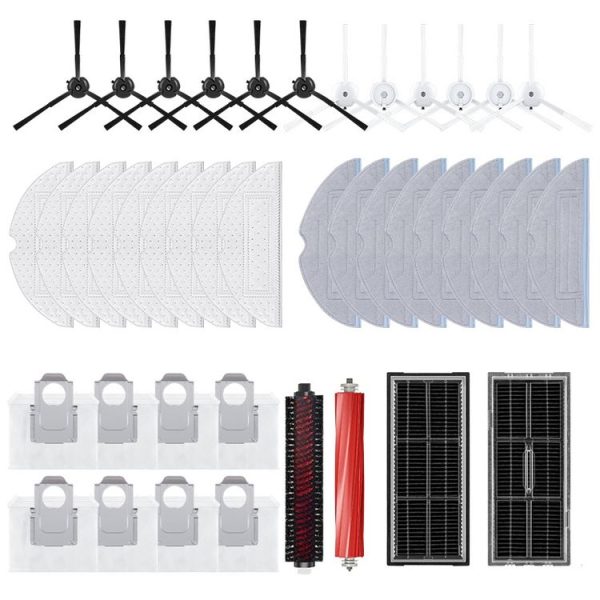 Roborock G20 / S8 Plus / S8 / S8 Pro Vacuum Cleaner Accessories 1pair Black Side Brush - Image 2