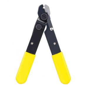 Fiber Optic Single Jaw Miller Pliers Cable Coating Stripper (Yellow)