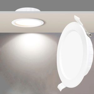 2.5 inch LED Recessed Indoor Lighting Downlight Round Energy Saving High Brightness Panel Lamp (White Light)