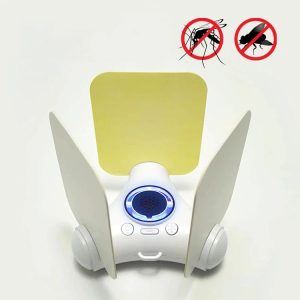 UVA + Blue Light Mosquito Killer Lamp Sticky Fly Catcher (White)