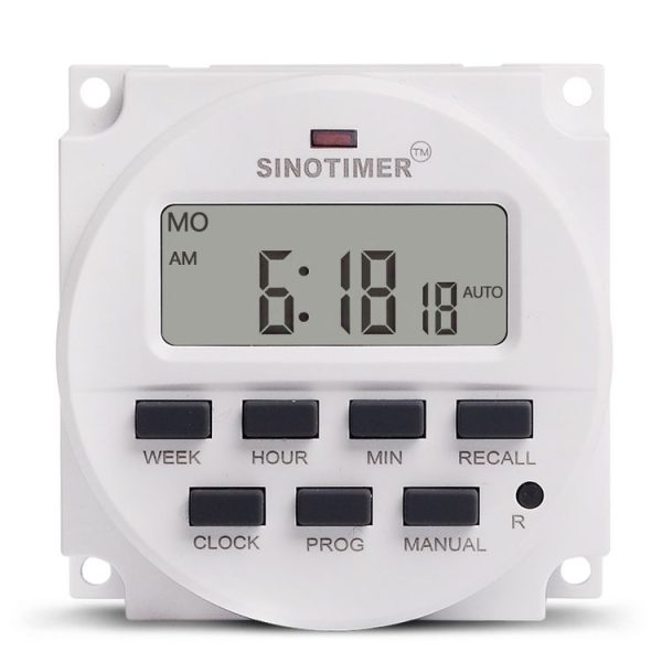 SINOTIMER TM618N-1 110V 7 Days Weekly Programmable Digital Electronic Timer Switch