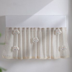 Air Conditioner Windshield Anti-Direct Blow Baby Windshield Curtain Dust Cover, Model: White Rabbit