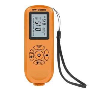 HW-300S High Precision Coating Thickness Gauge Anti-skid Paint Film Gauge (Orange Horizontal Screen)