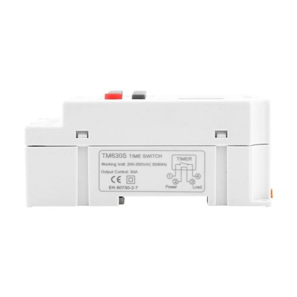 SINOTIMER TM630S-2 220V 30A Timer Switch 1 Second Interval Weekly Programmable Time Relay - Image 5