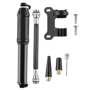 Bicycle High Pressure Pump Home Mini Portable Basketball Inflator Accessories (Black)
