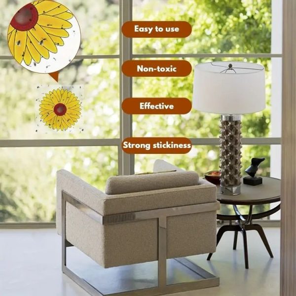 3pcs Fly Stickers Window Traps Insecticide Paper Sticky Insect Traps - Image 3