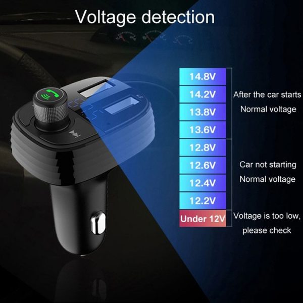S-10 Car Bluetooth Fast Charger Receiver Auto One To Two Charger Cigarette Lighter - Image 12