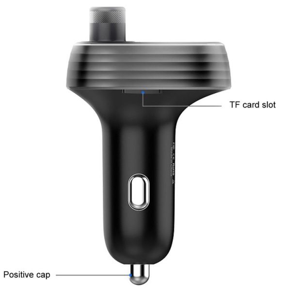 S-10 Car Bluetooth Fast Charger Receiver Auto One To Two Charger Cigarette Lighter - Image 3