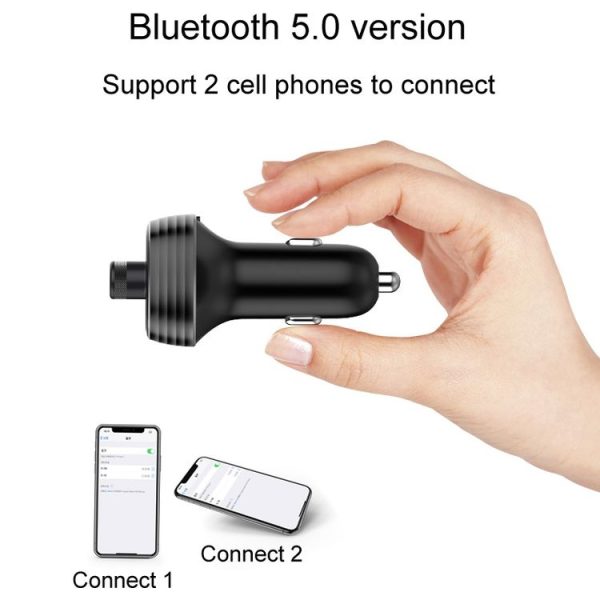 S-10 Car Bluetooth Fast Charger Receiver Auto One To Two Charger Cigarette Lighter - Image 6