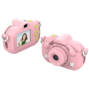 DC501 2.0-Inch 4X Zoom HD Digital Camera Mini Children Photography Camera, Color: Pink