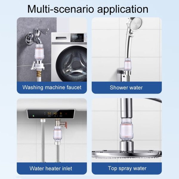 Household Washing Machine Electrical Water Heater Water Purification Filter With 6 Cartridges, Style: Faucet Filter - Image 12