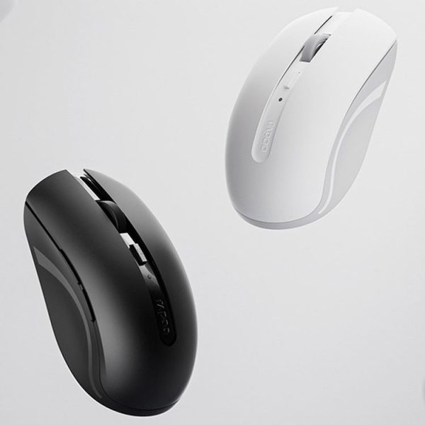 Rapoo M350G Bluetooth / 2.4G Wireless Mouse Office Desktop Laptop Mute Mouse (Dark Gray) - Image 2