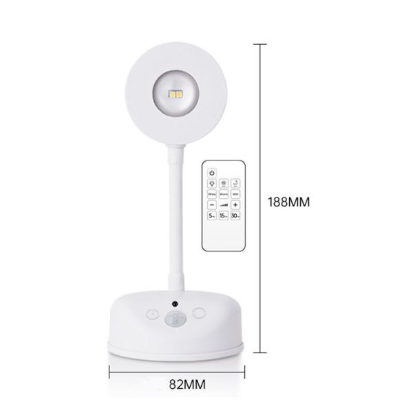 Rechargeable LED Motion Sensor Wireless Spotlight With Remote Control 1200mAH White - Image 12