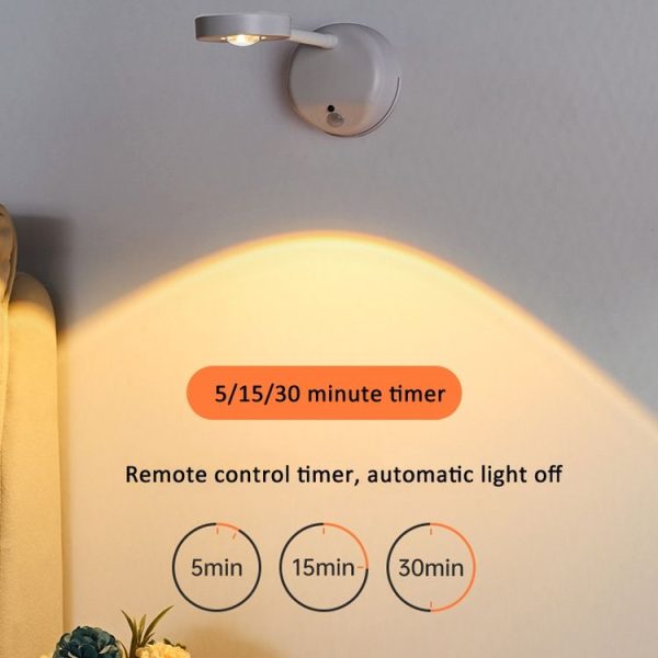 Rechargeable LED Motion Sensor Wireless Spotlight With Remote Control 1200mAH White - Image 5