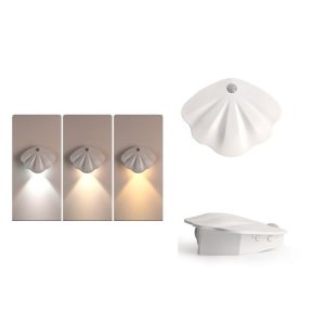 Magnetic Motion Sensor Wall Lamp Rechargeable LED House Number Light SE Version 500mAh (White)